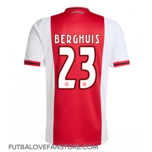 Ajax Steven Berghuis #23 Domáci futbalový dres 2025-26 Krátky Rukáv Ajax Steven Berghuis #23 Domáci futbalový dres 2025-26 Krátky Rukáv
